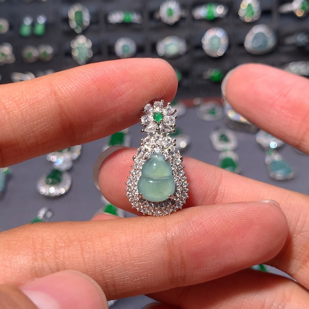 翡翠未镶嵌吊坠(不含链)