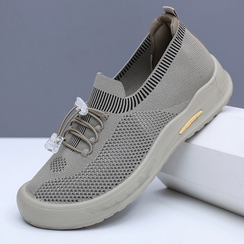 2025夏季新款一脚蹬防滑透气健步鞋软底舒适休闲网鞋老北京布鞋男