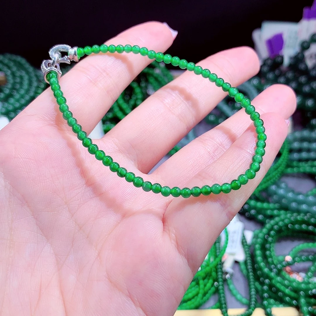 翡翠未镶嵌毛衣链