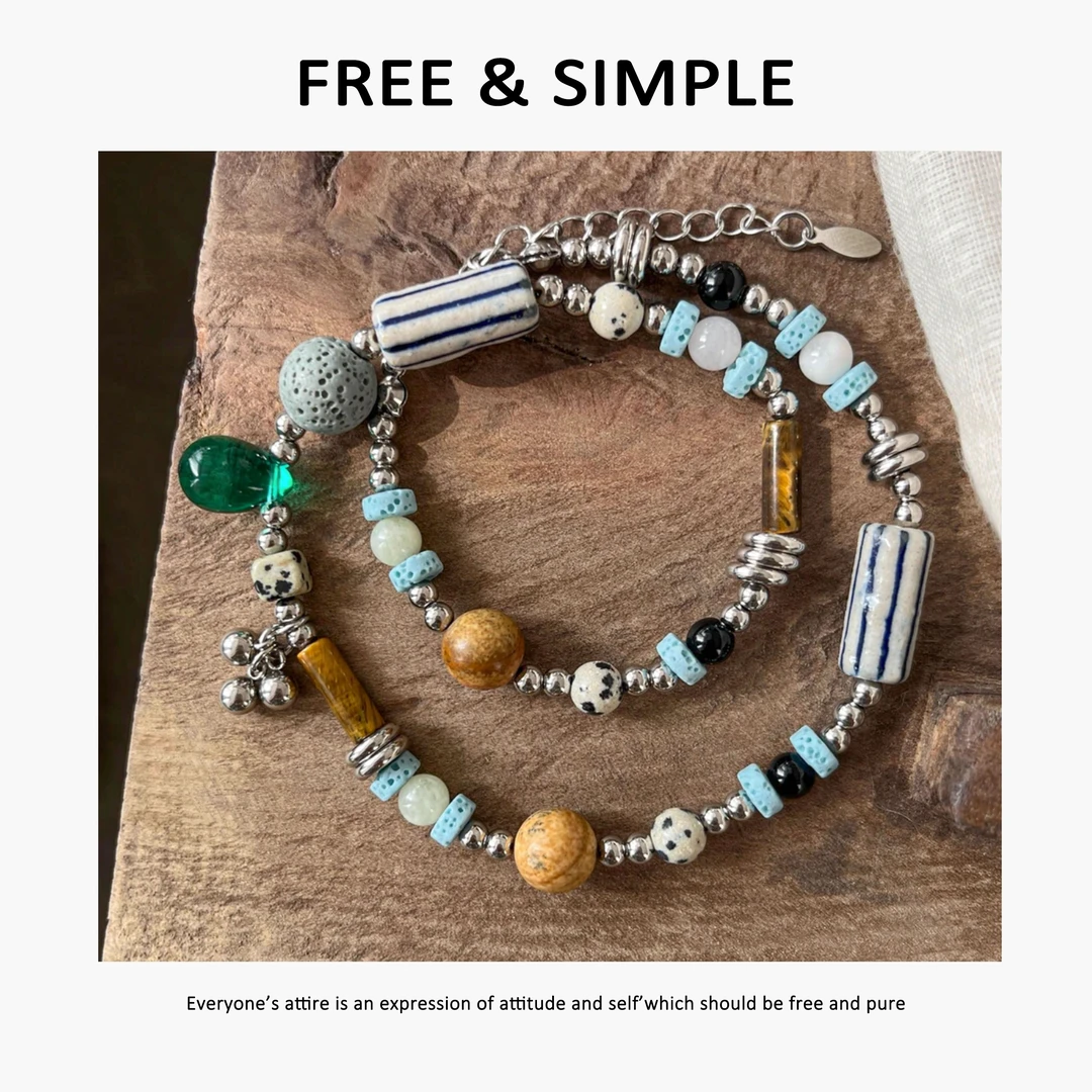 非金属亚克力项链 Free&Simple-‘贝壳’极简新中式百搭项链-2398