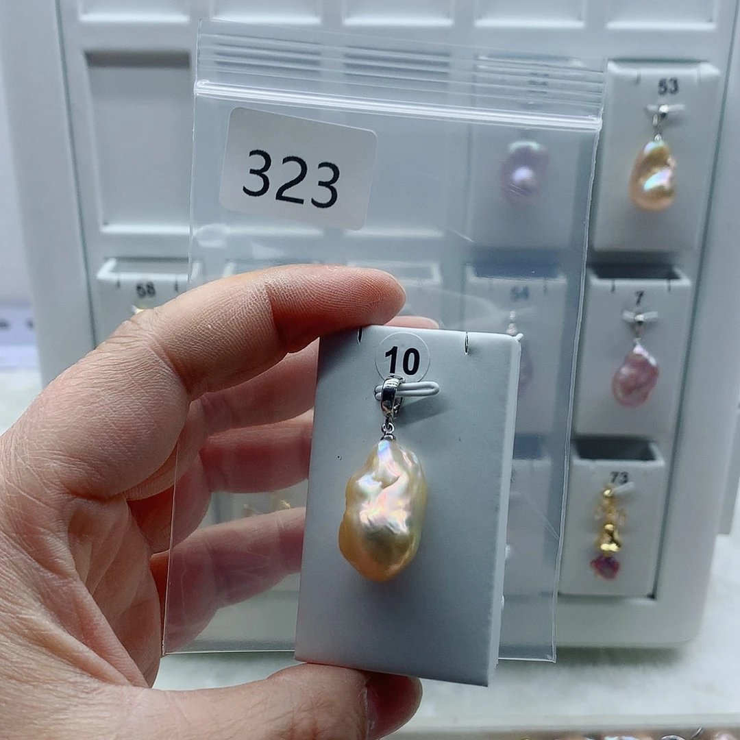 淡水珍珠吊坠(不含链)合金