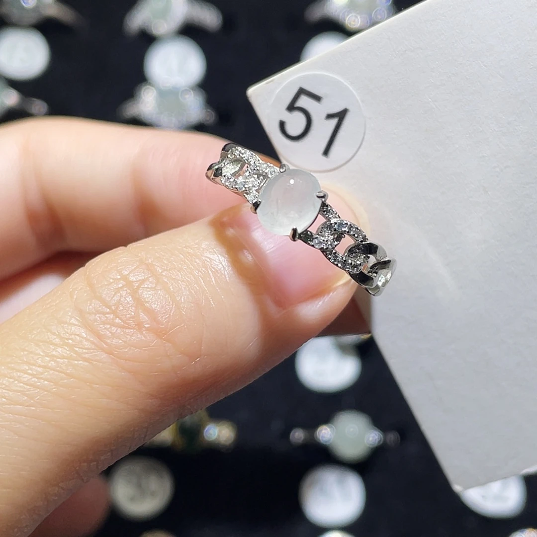 翡翠未镶嵌戒指戒指