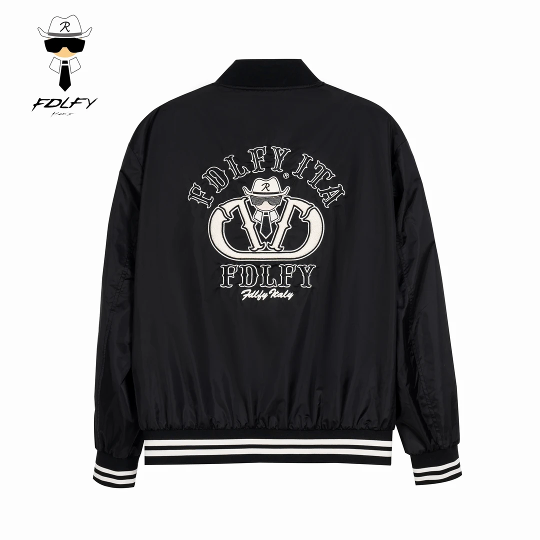 FDLFY老佛爷男装外套春秋季新款刺绣高级感夹克轻奢爆款棒球服