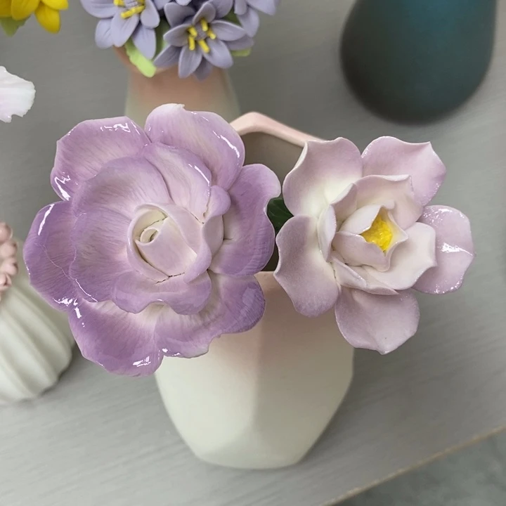 陶瓷手工制作陶瓷花