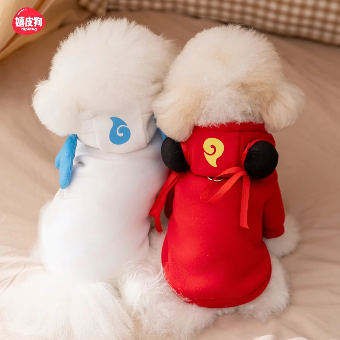 嬉皮狗狗狗衣服秋冬季搞怪变身卫衣泰迪小型犬两脚衣宠物衣服0602