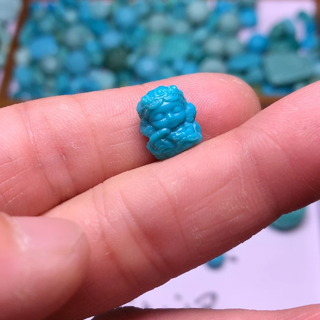 未镶嵌绿松石珠宝奇石彤*