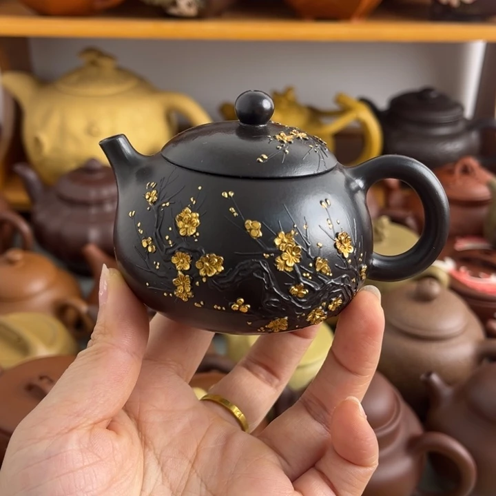 紫砂茶壶130cc唔灰朱泥