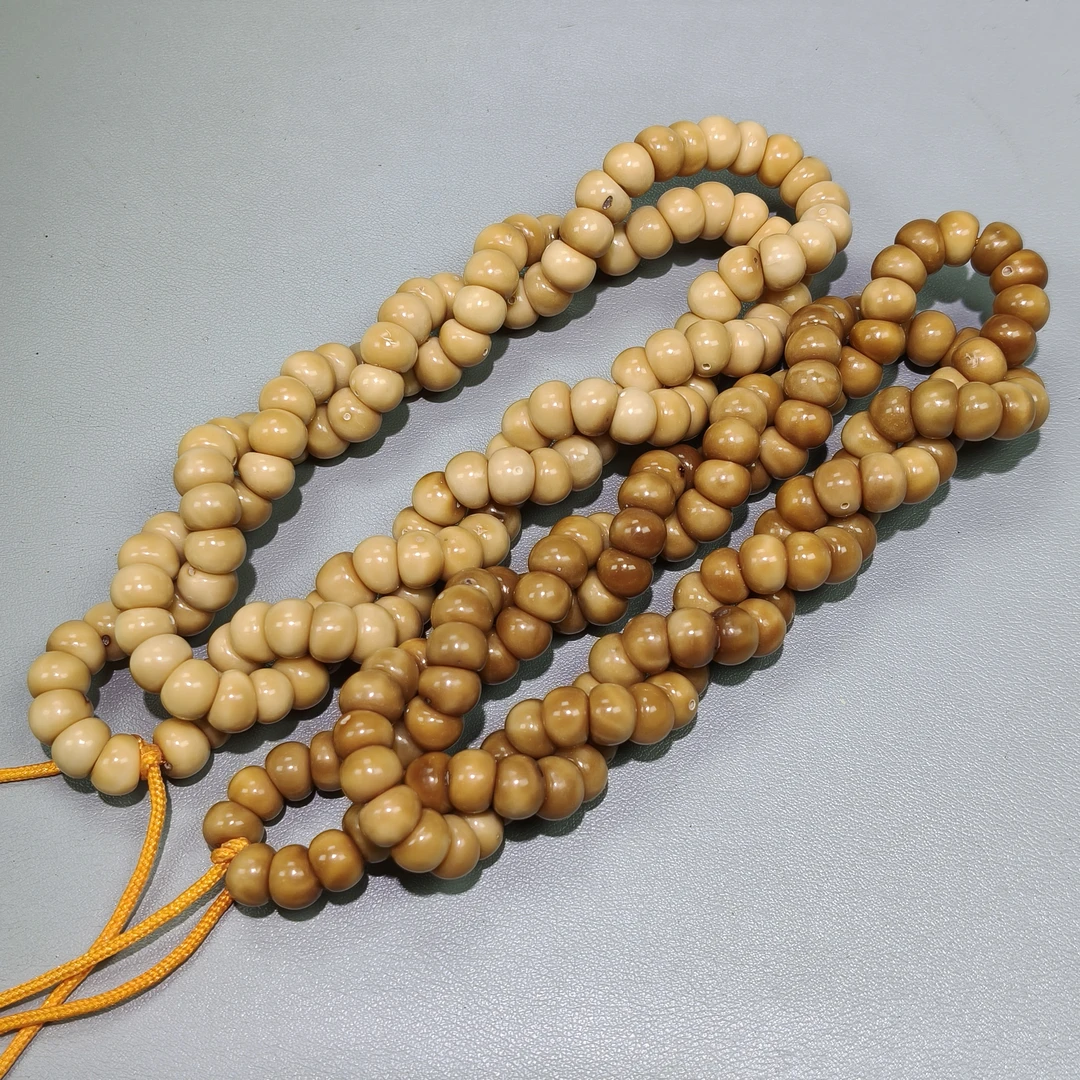 P24 陈籽蒜瓣龙脊菩提大肠多圈手串(多样性发其一)