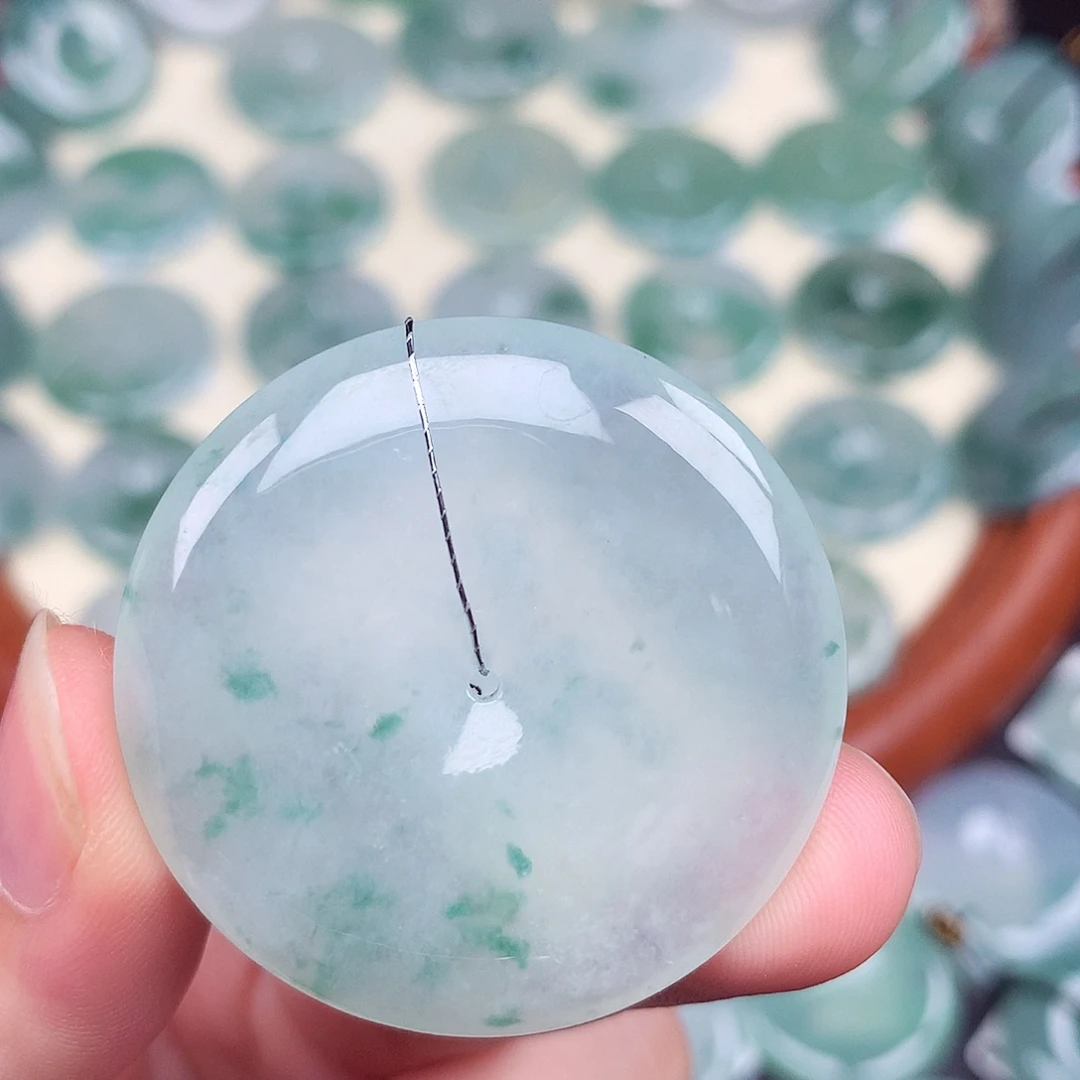 翡翠未镶嵌颈饰38.6-6