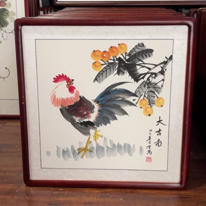 国画带框尺寸63*63厘米