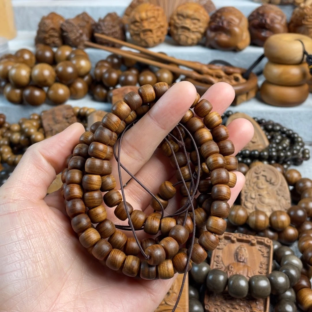 用***1木老山檀香8/9多圈手串