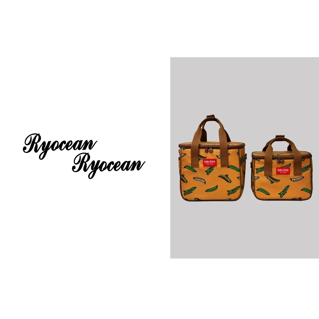 RYOCEAN 韩国订单款咖啡色豆子野餐露营保温单肩包（不含挂件）