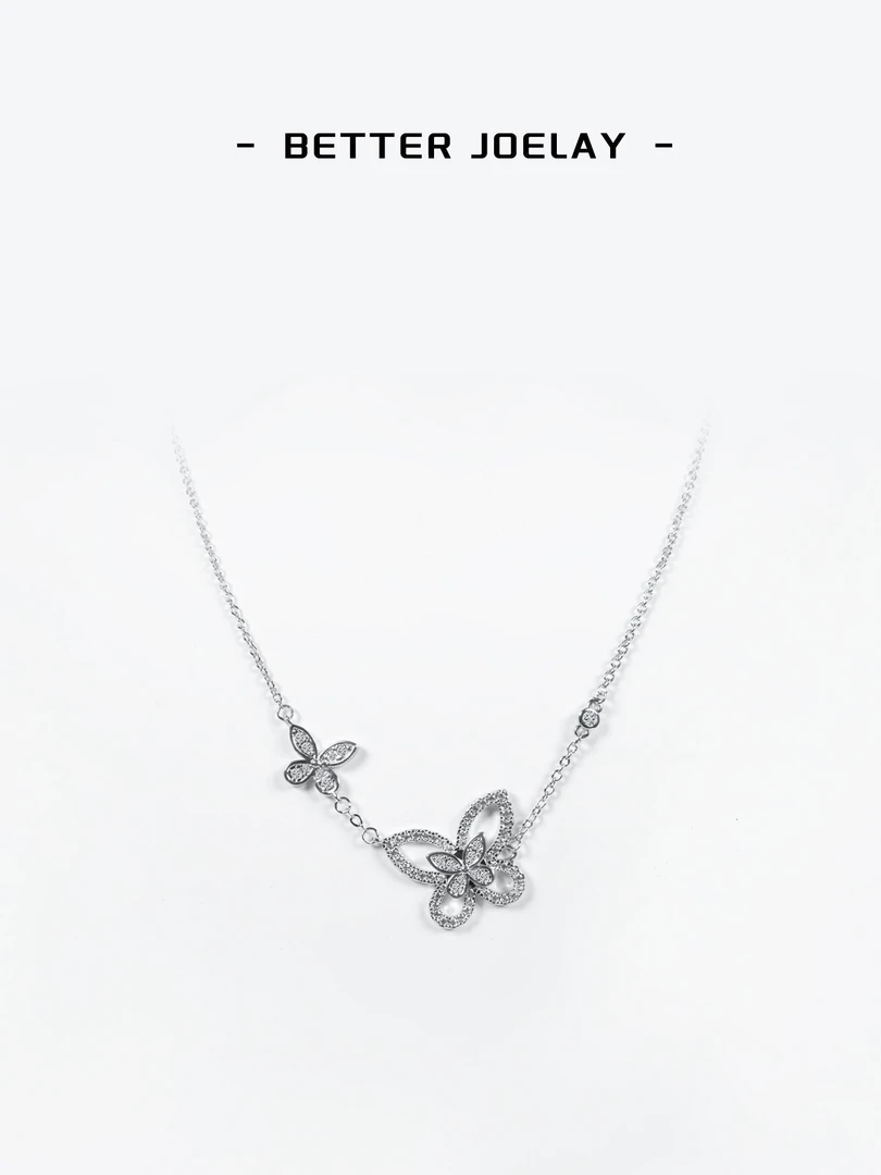 铜合金项链 BETTER JOELAY-【幻影蝴蝶项链】时尚高级感镶钻BLH0030