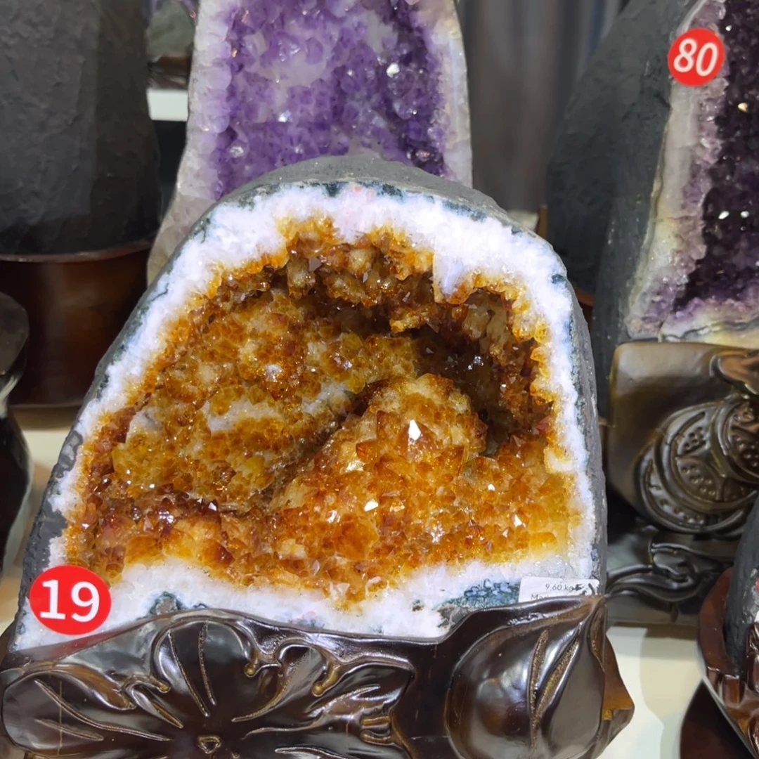 未镶嵌摆件紫晶水晶