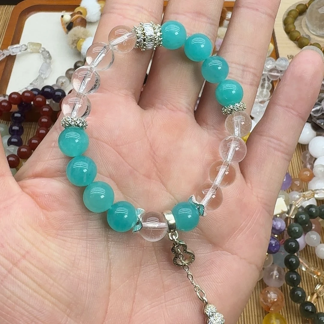 水晶手链银S925镶嵌