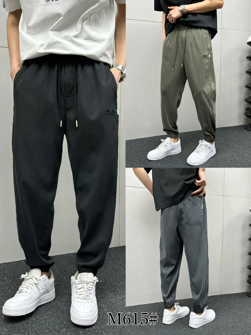 潮薄款透气休闲裤潮流舒适休闲裤卫裤裤子小脚夏季百搭宽松长裤