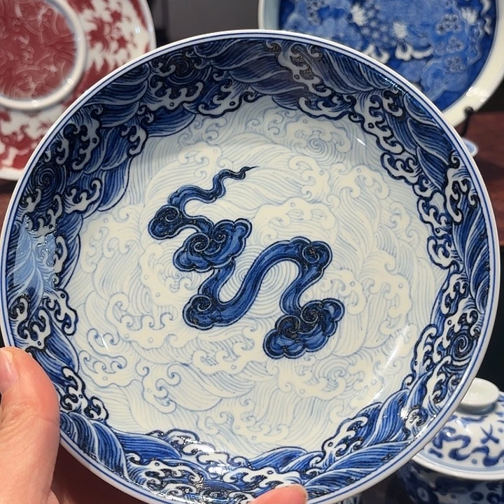 素心幽茗祥云如意海水壶承