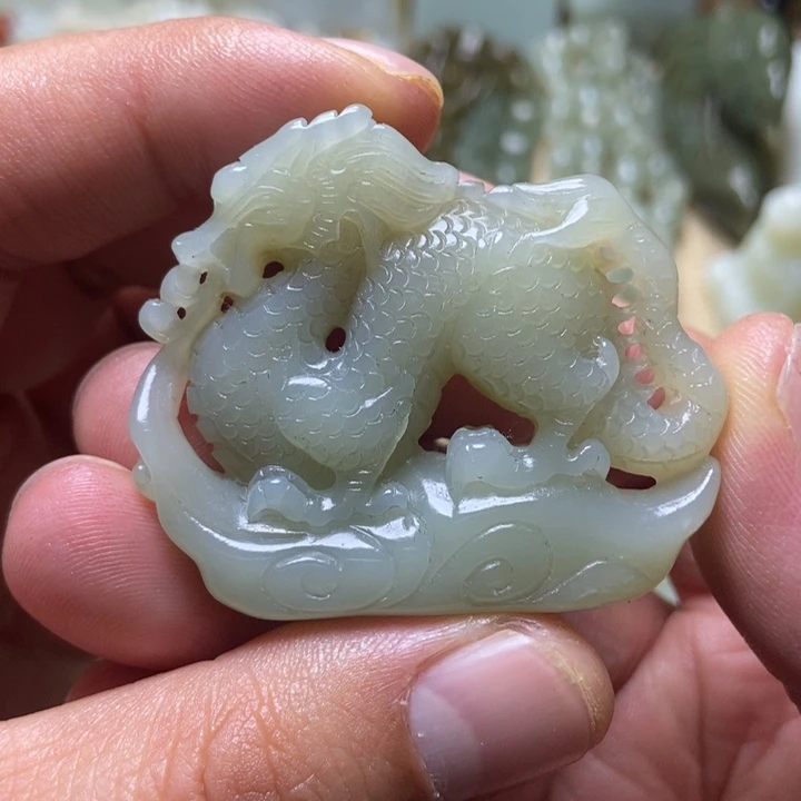 和田玉未镶嵌挂件