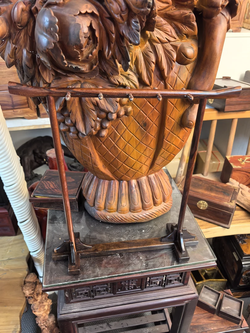 非洲酸枝非洲黑檀木毛笔架挂件架子特价4个