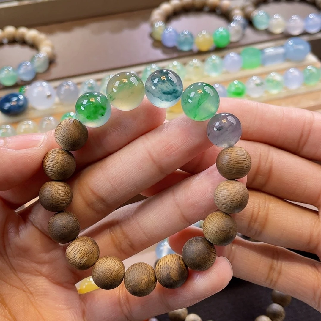 【闪购商品】颈饰未镶嵌翡翠卡12.2星球蓝单颗