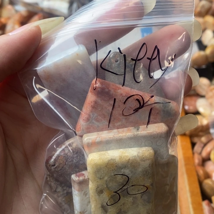 k***y颈饰未镶嵌硅化珊瑚（珊瑚玉）