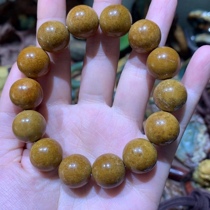 手串未镶嵌岫岩河磨玉(透闪石质玉)