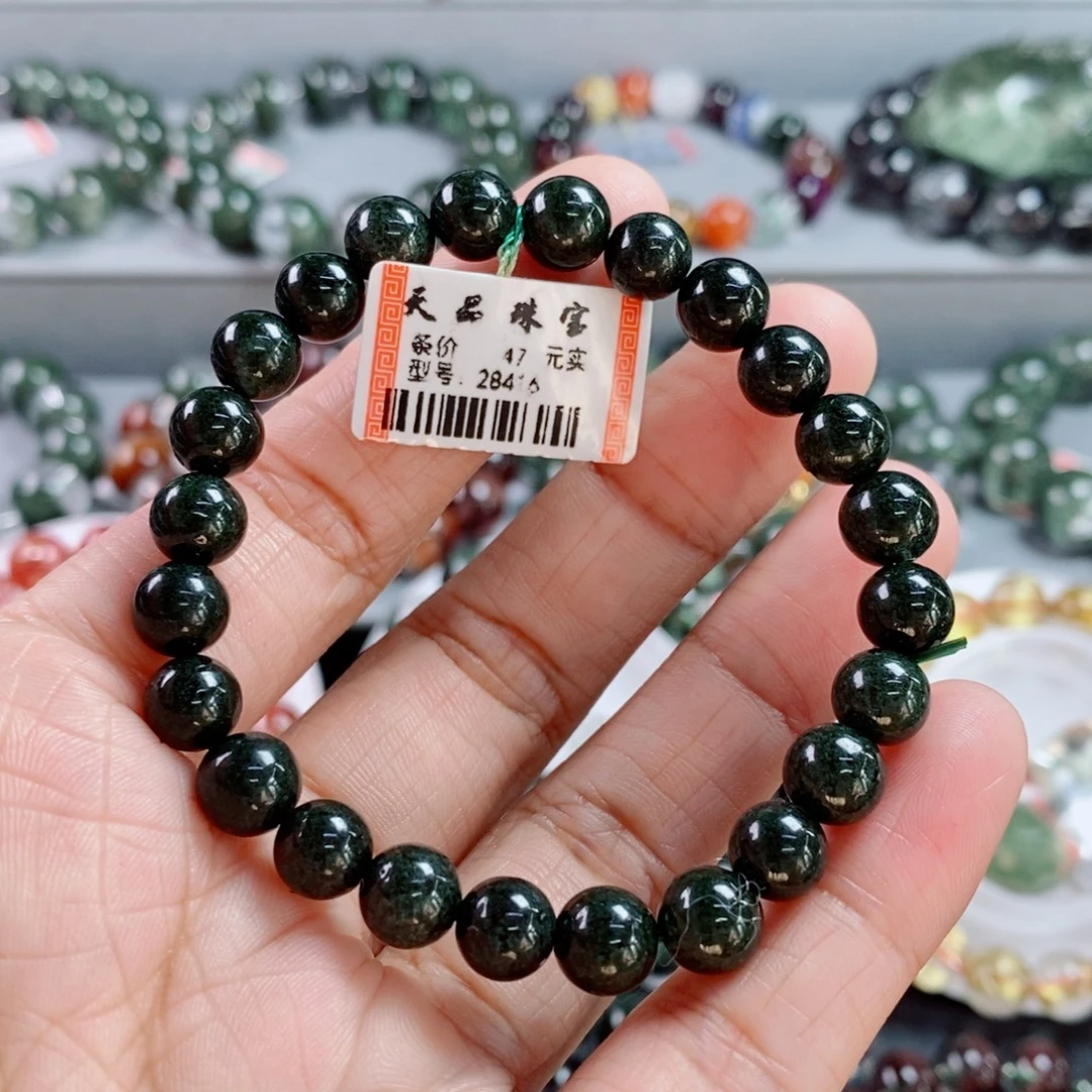 水晶手链未镶嵌绿幽灵手链28416