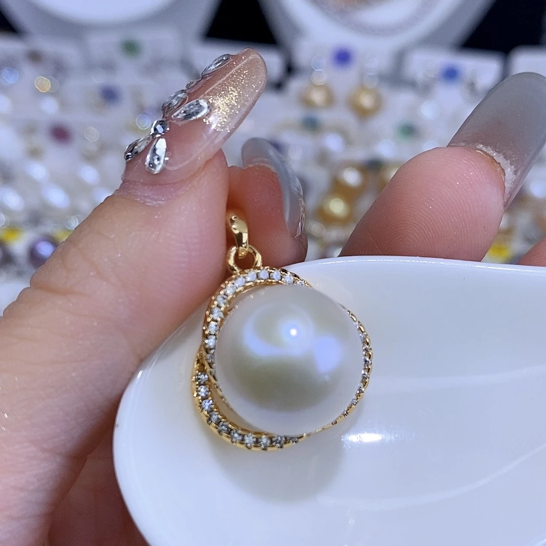 颈饰合金淡水珍珠