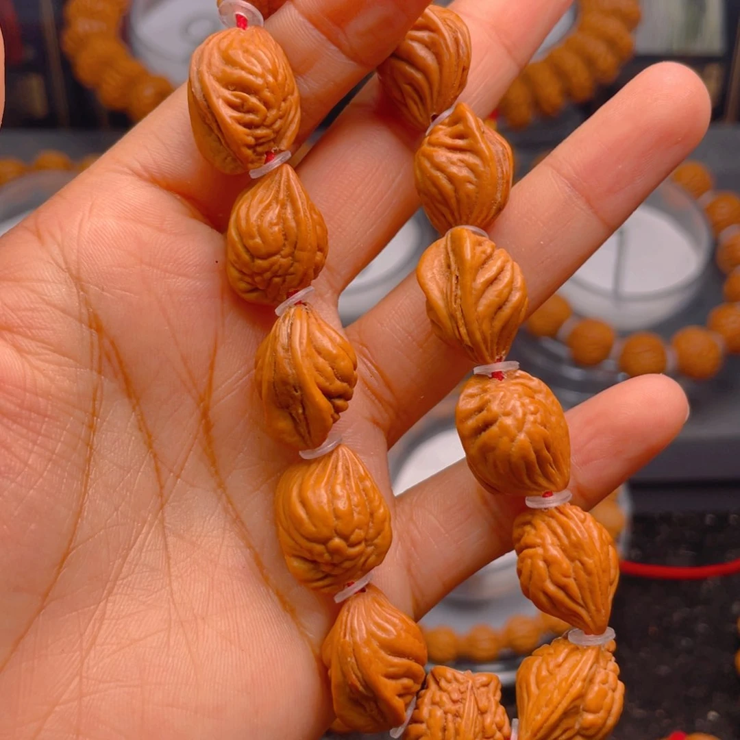 桃核手串墨*红红火火5