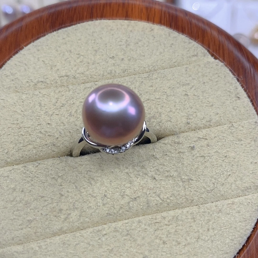 合金淡水珍珠戒指