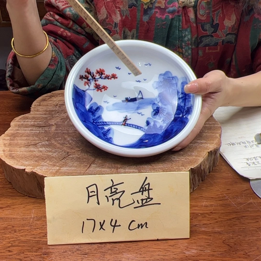 瓷片景德镇陶瓷手工手绘制作