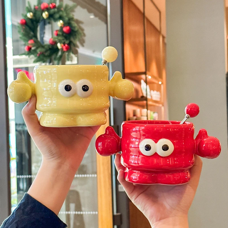 可爱稀奇古怪马克杯小众设计感陶瓷杯子男女生情侣喝水杯生日礼物