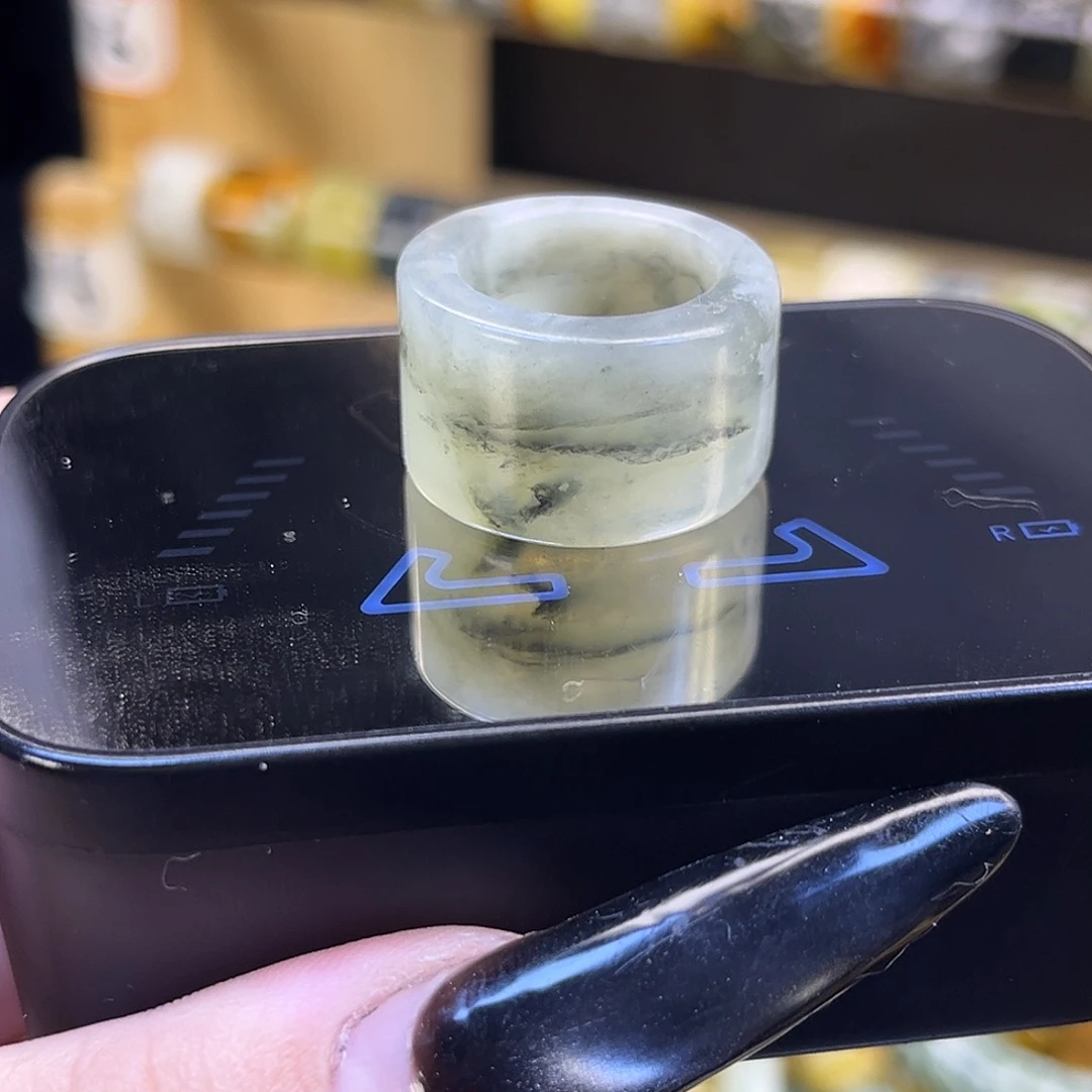 蛇纹石玉未镶嵌戒指港13