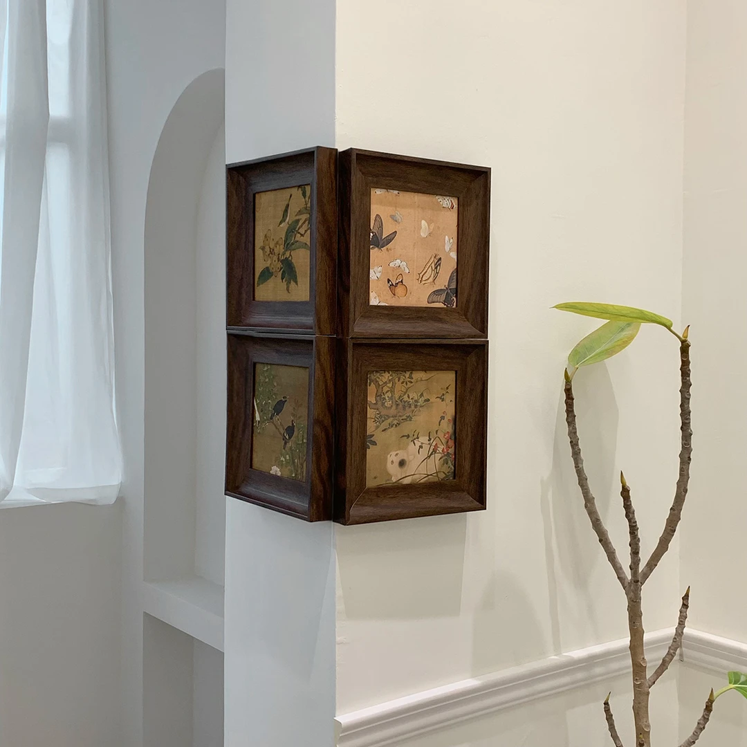 宋代美学挂画中古风装饰画客厅转拐角布置中式复古餐厅高级感壁画