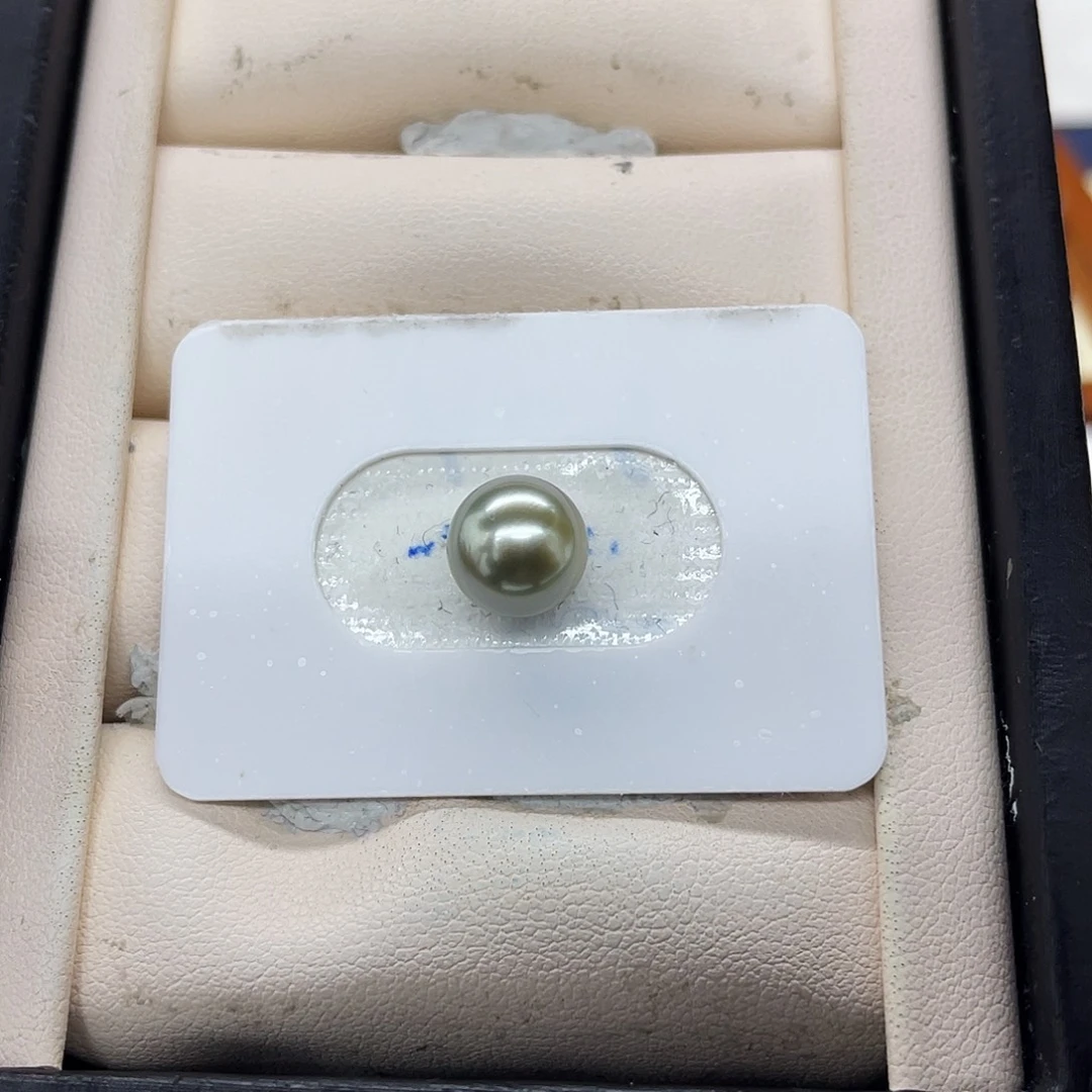 海水珍珠裸珠牛油果色裸珠9.4mm