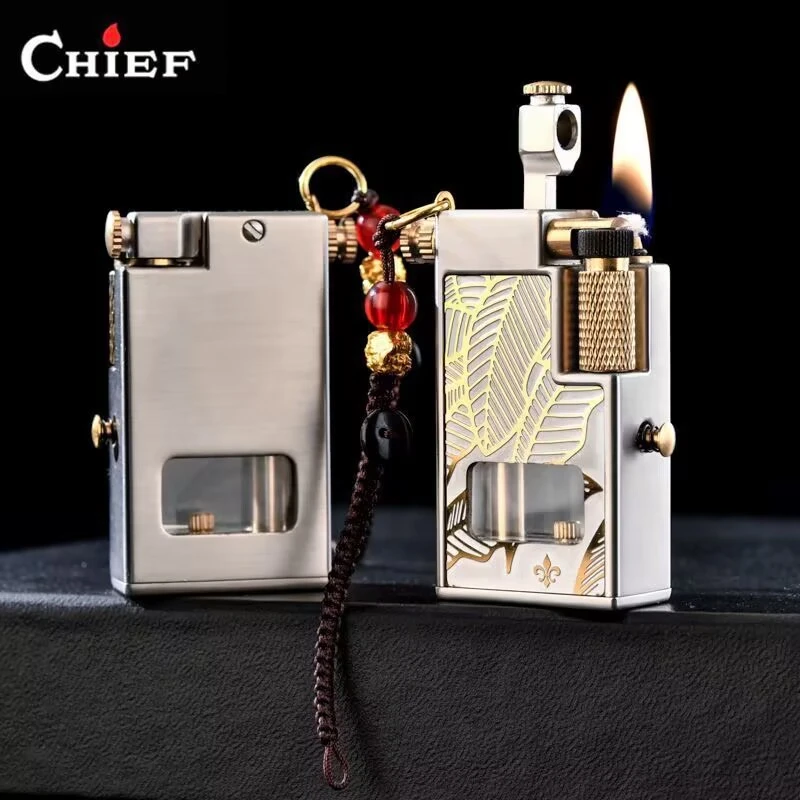 CHIEF/首领706网红大钢炮抬臂煤油打火机创意缓释油仓男生礼物