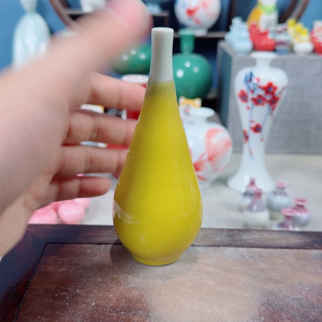 陶瓷手工小花器摆件