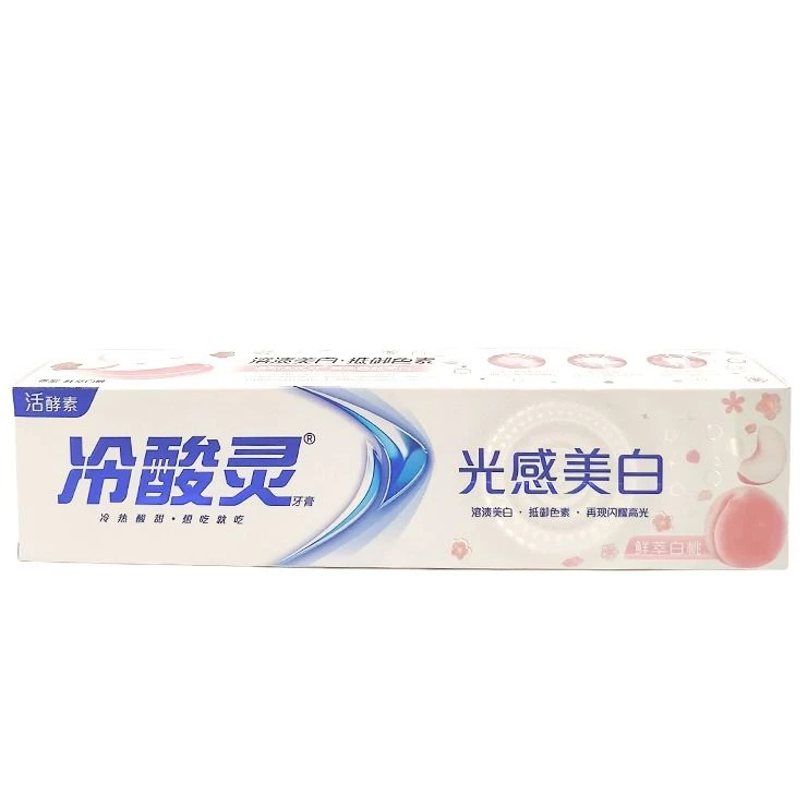 冷酸灵  光感美白牙膏  鲜萃白桃口味  140g/支