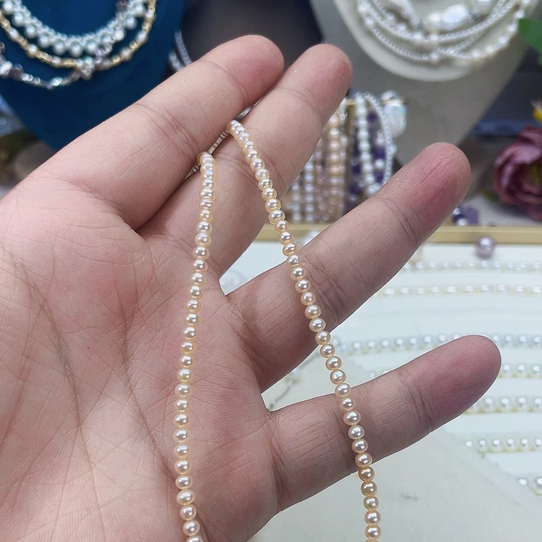 淡水珍珠颈饰银S925镶嵌只****?