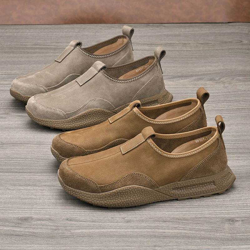 牛皮舒适透气百搭好穿休闲男鞋