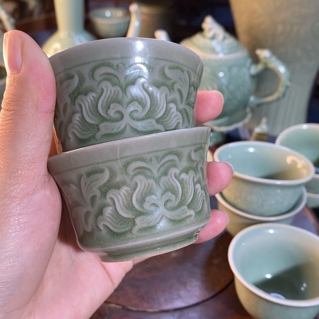 汉阙小杯2只微瑕。。。。。。。
