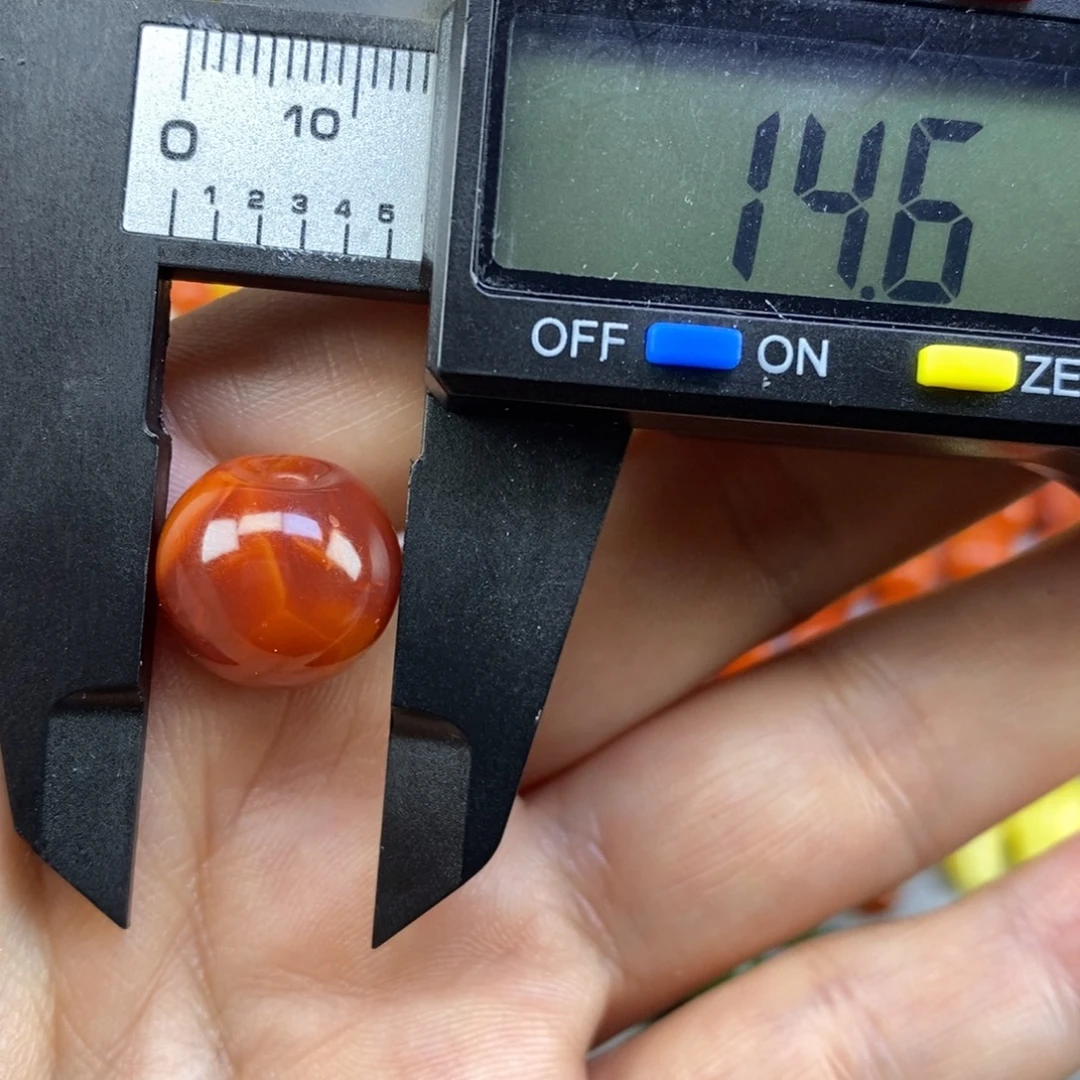 南红玛瑙未镶嵌单珠14.6mm