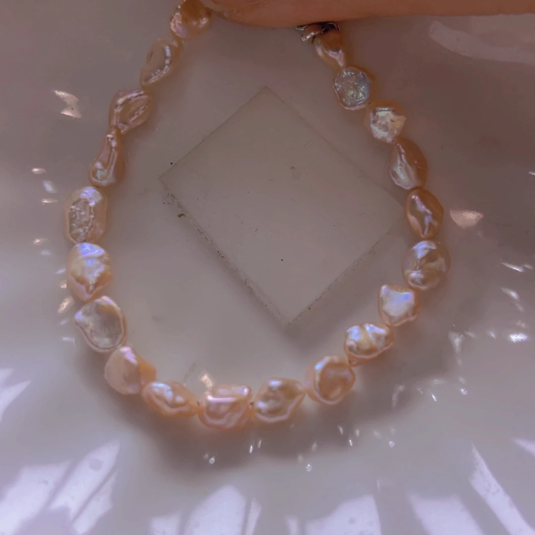 淡水珍珠手绳合金