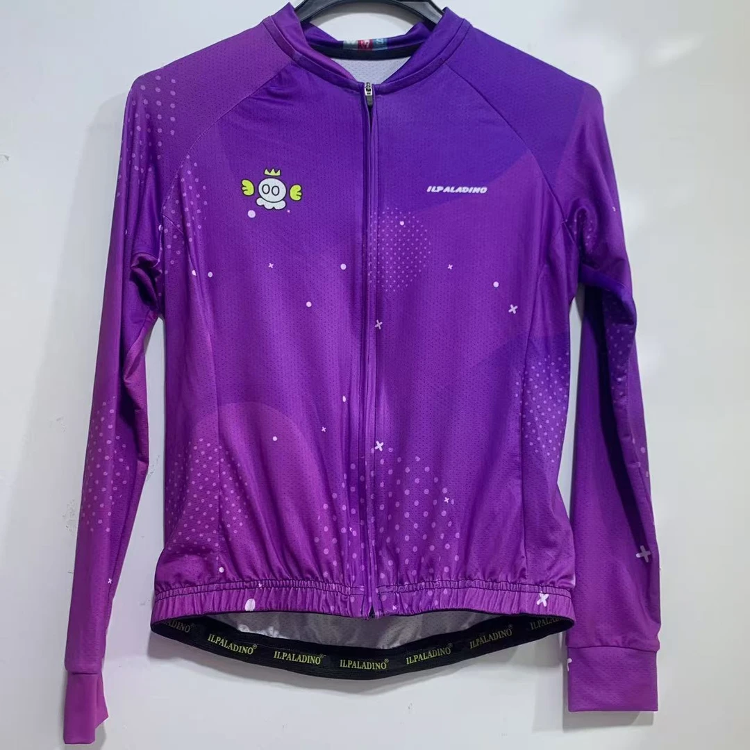 SQ 793【紫色小恶魔冰丝长袖女士】ILPALADINO专业版骑行服