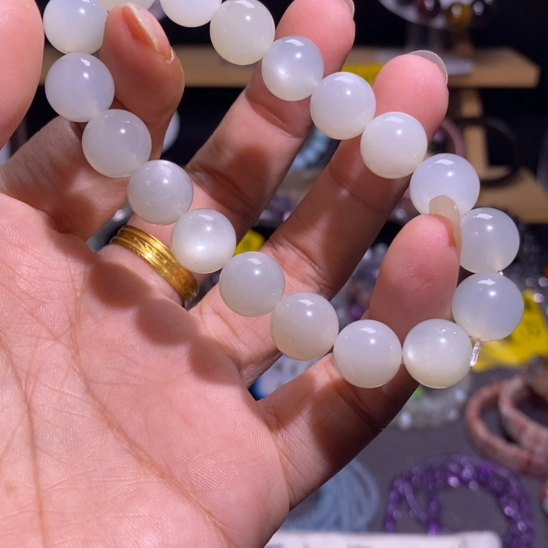 水晶手串未镶嵌31 奶绿白月光 11