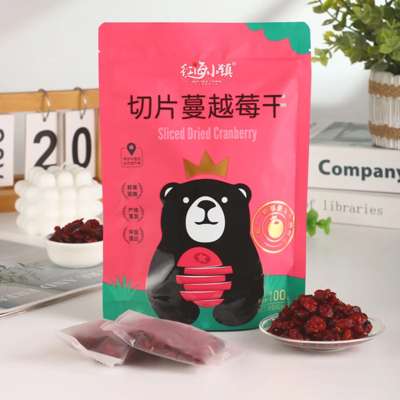 红海小镇切片蔓越莓干孕妇宝宝休闲零食烘焙可用营养健康袋装