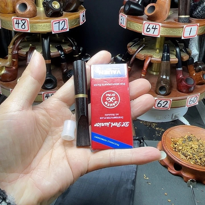 雷击木锥形孔旱烟嘴带配件