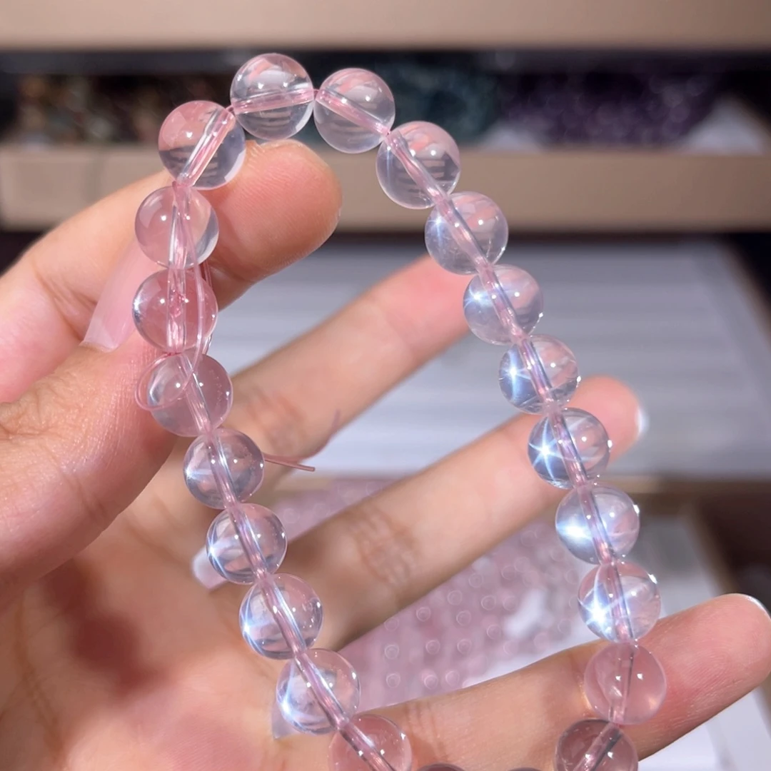 水晶手链未镶嵌粉水晶012