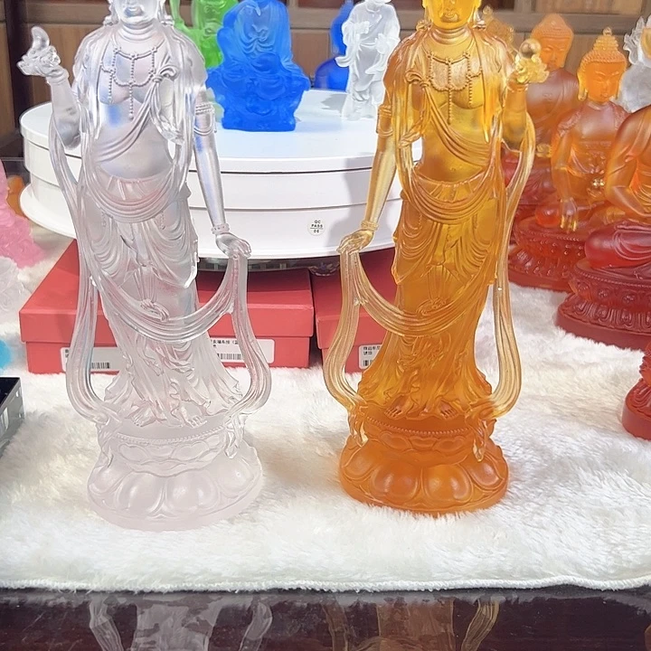 琉璃古法琉璃日月光老师24.5公分