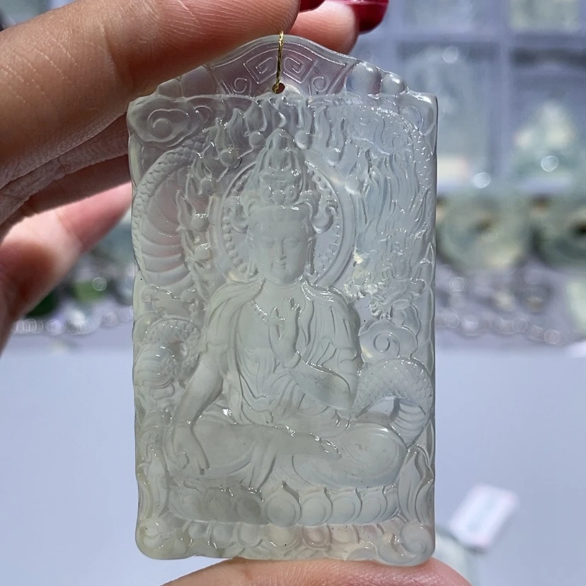 【闪购商品】岫玉颈饰未镶嵌@*少玉龙观音